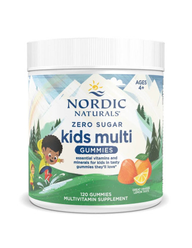 Kids Multi gummies zero sugar orange lemon - 120szt - Nordic Naturals