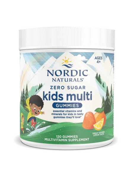 Kids Multi gummies zero sugar orange lemon - 120szt - Nordic Naturals