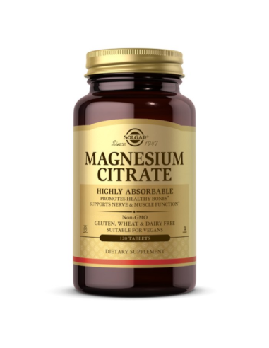 Cytrynian magnezu  210mg - 120tabl - Solgar