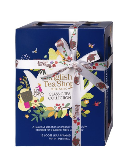 Zestaw herbat Classic Tea Collection Blue - 12 piramidek BIO - English Tea Shop