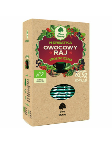 Herbatka Owocowy raj - 25sasz x2,5g - Dary Natury