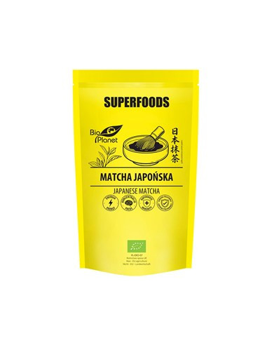 Herbata zielona matcha japońska bio 100g - Bio Planet Superfoods