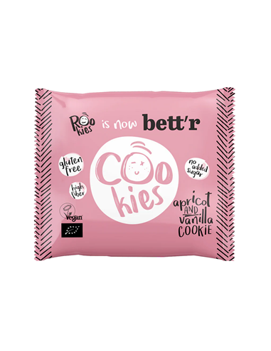 Ciastko z morelą i wanilią bez dodatku cukrów bezglutenowe BIO - 40g - Bettr