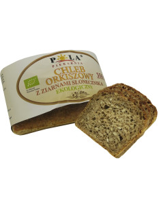 CHLEB ORKISZOWY Z ZIARNAMI SŁONECZNIKA BIO 350 g - POLA (NA ZAMÓWIENIE)