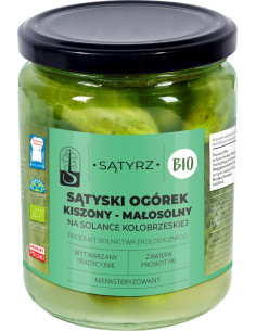 OGÓRKI MAŁOSOLNE SĄTYSKIE BIO 400 g (300 g) - SĄTYRZ
