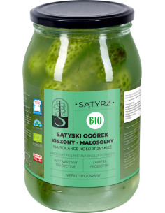 OGÓRKI MAŁOSOLNE SĄTYSKIE BIO 880 g (550 g) - SĄTYRZ