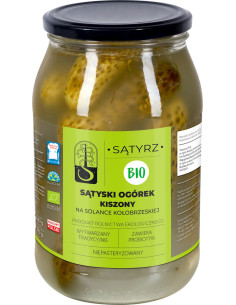 OGÓRKI KISZONE SĄTYSKIE BIO 880 g (550 g) - SĄTYRZ