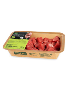 MIĘSO GULASZOWE WOŁOWE SUROWE BIO 300 g - WASĄG (NA ZAMÓWIENIE)