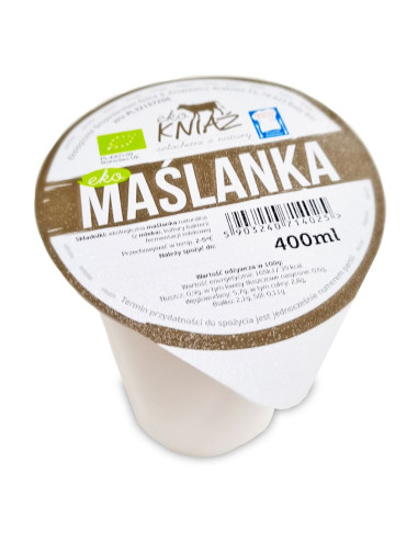 MAŚLANKA BIO 400 ml - EKO KNIAŹ (NA ZAMÓWIENIE)