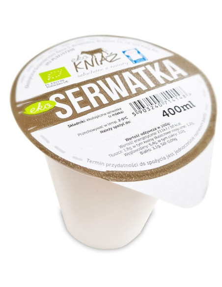 SERWATKA BIO 400 ml - EKO KNIAŹ (NA ZAMÓWIENIE)