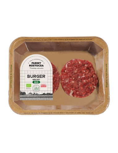 BURGER WOŁOWY SUROWY BIO 200 g - FARMY ROZTOCZA (NA ZAMÓWIENIE)