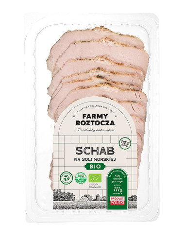SCHAB NA SOLI MORSKIEJ PLASTRY BIO 100 g -  FARMY ROZTOCZA (NA ZAMÓWIENIE)