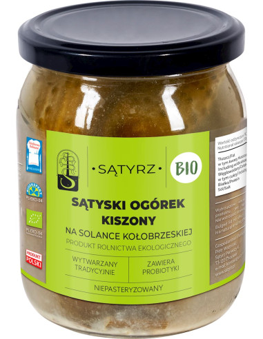 OGÓRKI KISZONE SĄTYSKIE BIO 400 g (300 g) - SĄTYRZ