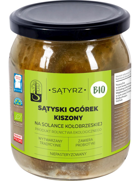 OGÓRKI KISZONE SĄTYSKIE BIO 400 g (300 g) - SĄTYRZ
