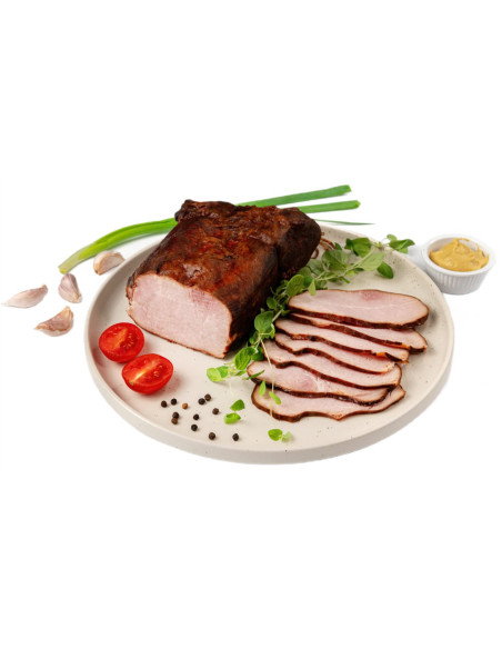 SZYNKA Z ROZTOCZAŃSKIEJ WĘDZARNI BIO (około 1,20 kg) - WASĄG (NA ZAMÓWIENIE)