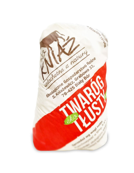 TWARÓG TŁUSTY BIO (około 0,30 kg) - EKO KNIAŹ (NA ZAMÓWIENIE)