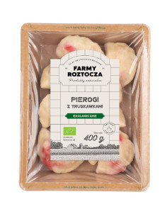 PIEROGI Z TRUSKAWKAMI BIO 400 g - FARMY ROZTOCZA (NA ZAMÓWIENIE)