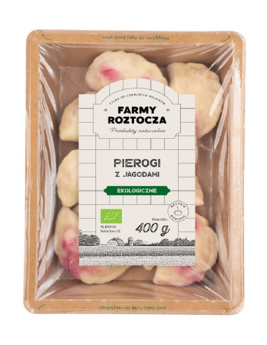 PIEROGI Z JAGODAMI BIO 400 g - FARMY ROZTOCZA (NA ZAMÓWIENIE)