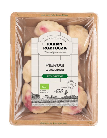 PIEROGI Z JAGODAMI BIO 400 g - FARMY ROZTOCZA (NA ZAMÓWIENIE)
