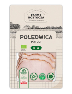 POLĘDWICA MATULI PLASTRY BIO 100 g - FARMY ROZTOCZA (NA ZAMÓWIENIE)