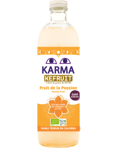 NAPÓJ PROBIOTYCZNY KEFRUIT MARAKUJA FAIR FOR LIFE BIO 750 ml - KARMA KOMBUCHA