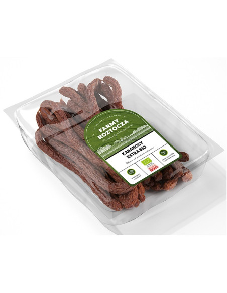KABANOSY EXTRA BIO (około 1,00 kg) - FARMY ROZTOCZA (NA ZAMÓWIENIE)
