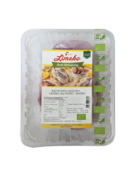UDZIEC Z INDYKA BK/BS SUROWY BIO (około 0,70 kg) - LIMEKO (NA ZAMÓWIENIE)