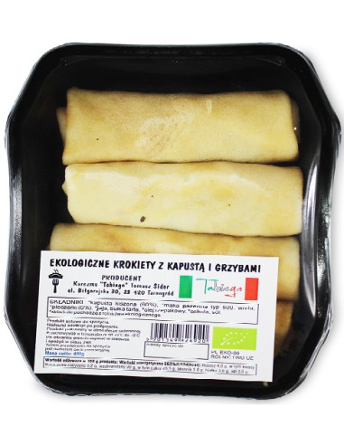 KROKIETY Z KAPUSTĄ I GRZYBAMI BIO 400 g - KARCZMA TABIAGO (NA ZAMÓWIENIE)
