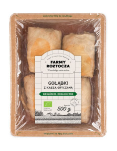 GOŁĄBKI WEGAŃSKIE Z KASZĄ GRYCZANĄ BIO 500 g - FARMY ROZTOCZA (NA ZAMÓWIENIE)