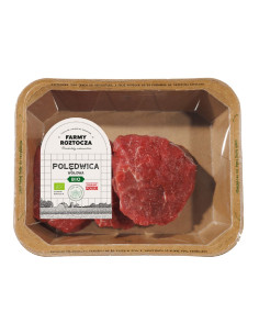 POLĘDWICA WOŁOWA KROJONA SUROWA  BIO 300 g - FARMY  ROZTOCZA (NA ZAMÓWIENIE)