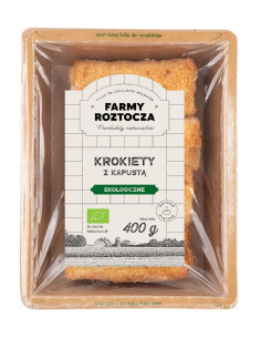 KROKIETY Z KAPUSTĄ I GRZYBAMI BIO 400 g - FARMY ROZTOCZA (NA ZAMÓWIENIE)