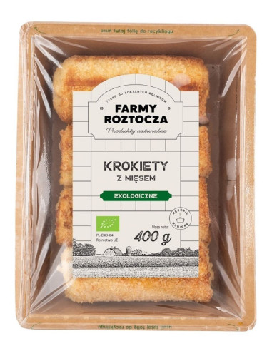 KROKIETY Z MIĘSEM BIO 400 g - FARMY ROZTOCZA (NA ZAMÓWIENIE)