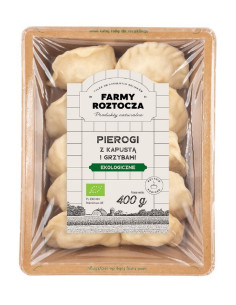 PIEROGI Z KAPUSTĄ I GRZYBAMI BIO 400 g - FARMY ROZTOCZA (NA ZAMÓWIENIE)