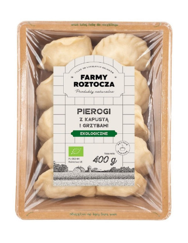 PIEROGI Z KAPUSTĄ I GRZYBAMI BIO 400 g - FARMY ROZTOCZA (NA ZAMÓWIENIE)