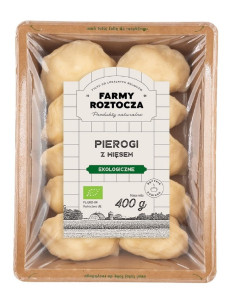 PIEROGI Z MIĘSEM BIO 400 g - FARMY ROZTOCZA (NA ZAMÓWIENIE)