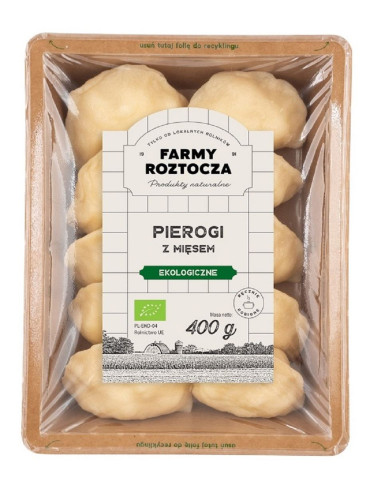 PIEROGI Z MIĘSEM BIO 400 g - FARMY ROZTOCZA (NA ZAMÓWIENIE)
