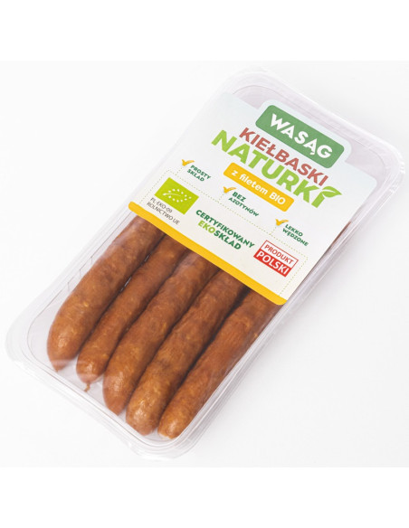 KIEŁBASKI Z FILETEM BIO 115 g - WASĄG (NA ZAMÓWIENIE)