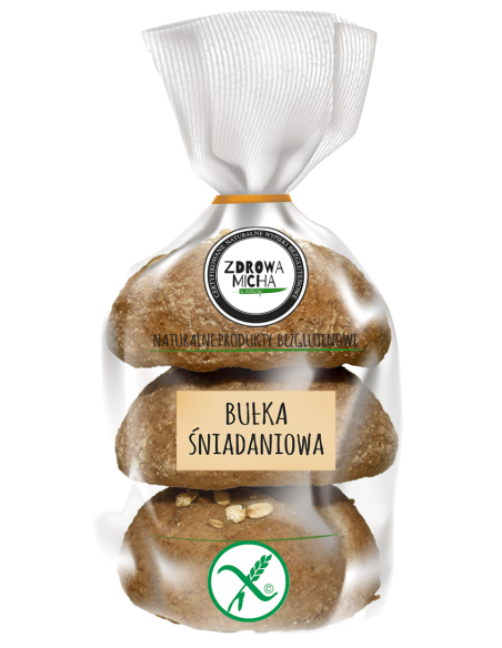 BUŁKA ŚNIADANIOWA BEZGLUTENOWA (3 szt.) 300 g - ZDROWA MICHA (NA ZAMÓWIENIE)