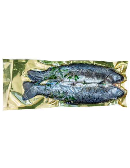 PSTRĄG TĘCZOWY Z ZIOŁAMI NA GRILLA I PATELNIĘ (około 0,60 kg) - SMOLIN FISH (NA ZAMÓWIENIE)
