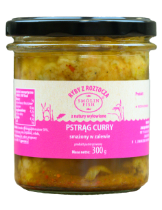 PSTRĄG SMAŻONY W ZALEWIE CURRY 300 g - SMOLIN FISH (NA ZAMÓWIENIE)