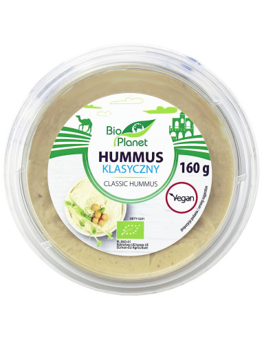 HUMMUS KLASYCZNY BIO 160 g - BIO PLANET
