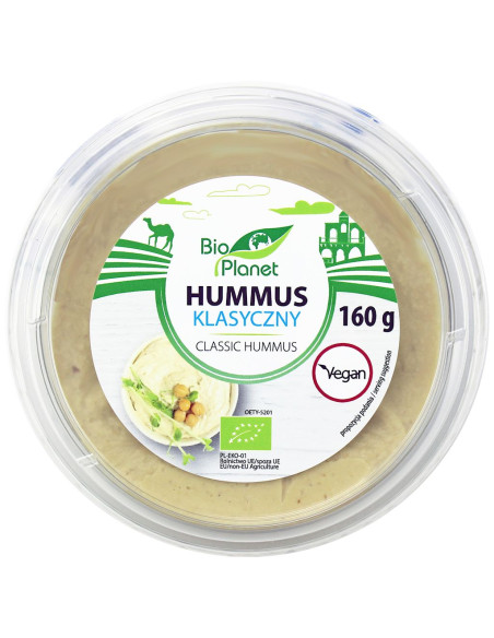 HUMMUS KLASYCZNY BIO 160 g - BIO PLANET