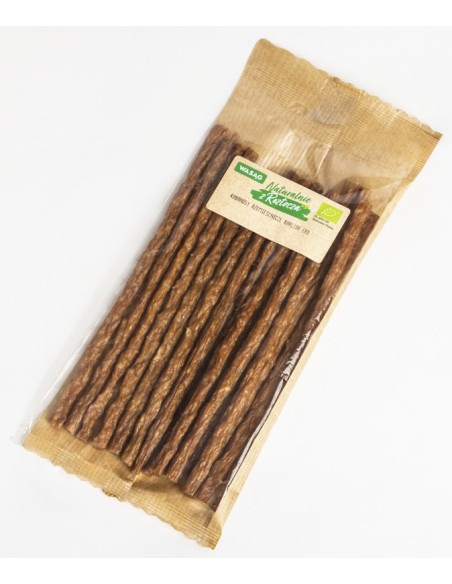 KABANOSY RZEMIEŚLNICZE Z KURCZAKA BIO 90 g - WASĄG (NA ZAMÓWIENIE)