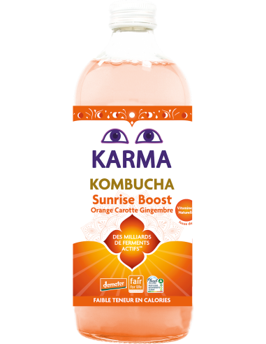 KOMBUCHA SUNRISE BOOST FAIR FOR LIFE DEMETER BIO 1 L - KARMA KOMBUCHA