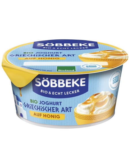 JOGURT TYPU GRECKIEGO Z MIODEM BIO 150 g - SOBBEKE