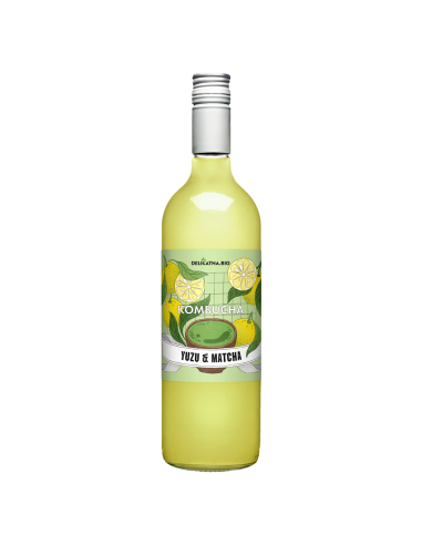KOMBUCHA YUZU I MATCHA BIO 750 ml - DELIKATNA