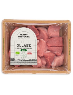 MIĘSO GULASZOWE Z SZYNKI SUROWE BIO 300 g - FARMY ROZTOCZA (NA ZAMÓWIENIE)
