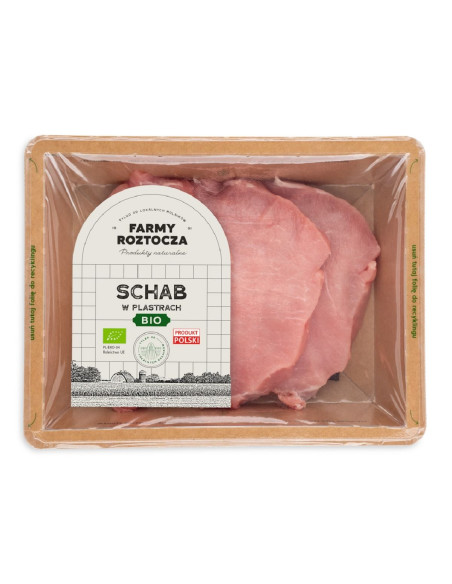 SCHAB KROJONY SUROWY BIO 300 g - FARMY ROZTOCZA (NA ZAMÓWIENIE)