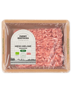 MIĘSO MIELONE WIEPRZOWE SUROWE BIO 300 g - FARMY ROZTOCZA (NA ZAMÓWIENIE)