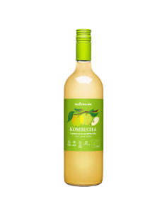 KOMBUCHA O SMAKU KWAŚNEGO ZIELONEGO JABŁKA BIO 750 ml - DELIKATNA